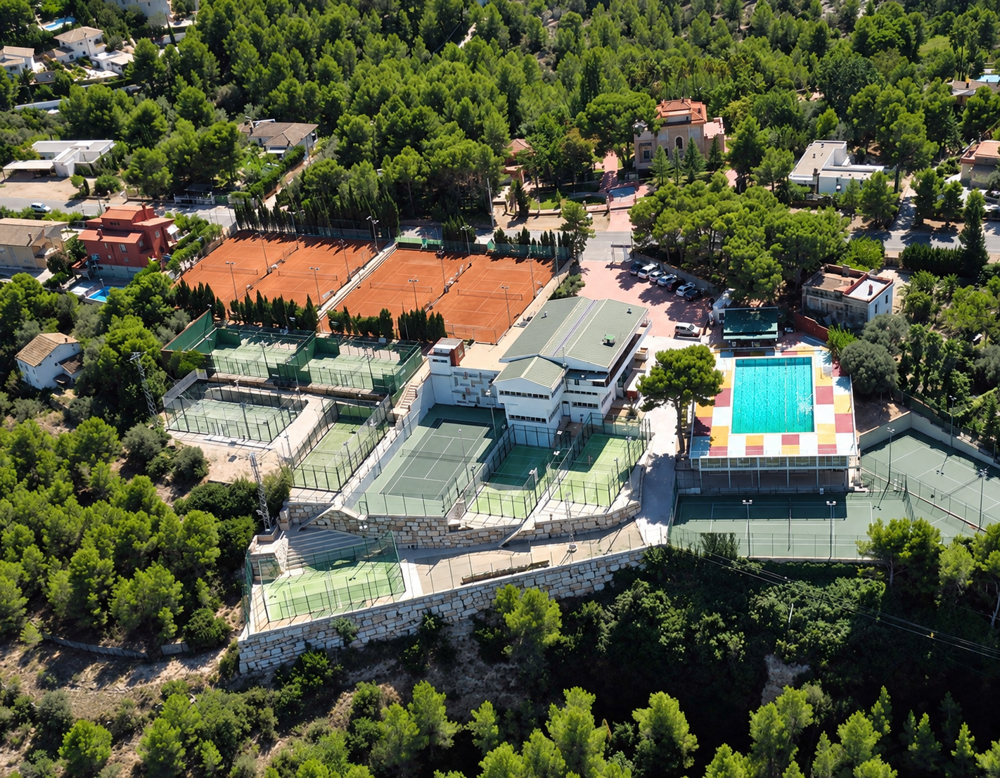 Foto desde arriba del club tortosa